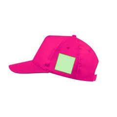 Gorra 5 paneles con cierre de velcro en microfibra/poliéster | Area 3 | 40 x 40