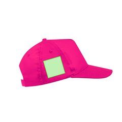 Gorra 5 paneles con cierre de velcro en microfibra/poliéster | Area 4 | 40 x 40