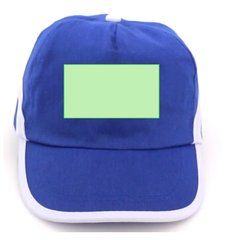 Gorra algodon 5 paneles ribeteada con cierre de velcro | Frente