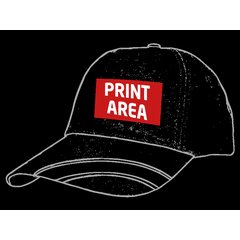 Gorra Algodón con bandera España | Delante gorra centro | 60 x 40