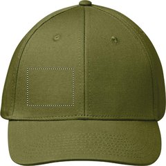 Gorra de algodón con cierre visera | SEGMENT LEFT | 50 x 40