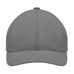 Gorra algodón grueso de 6 paneles con cierre de hebilla metal | Frontal | 120 x 40