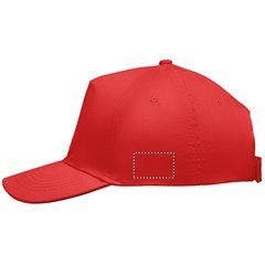 Gorra béisbol 5 paneles algodón | Lado Izquierdo | 40 x 25