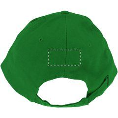 Gorra de béisbol en algodón grueso con cierre hebilla metal | Trasero | 60 x 30