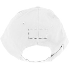 Gorra de béisbol en algodón grueso con cierre hebilla metal | Trasero | 60 x 30