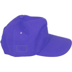 Gorra de béisbol en algodón grueso con cierre plástico | Lado Derecho | 40 x 25