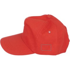 Gorra de béisbol en algodón grueso con cierre plástico | Lado Izquierdo | 40 x 25