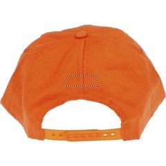 Gorra de béisbol en algodón grueso con cierre plástico | Trasero | 60 x 20