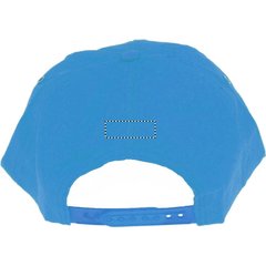 Gorra de béisbol en algodón grueso con cierre plástico | Trasero | 60 x 20