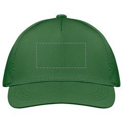 Gorra de béisbol sarga de algodón | Frontal | 80 x 40