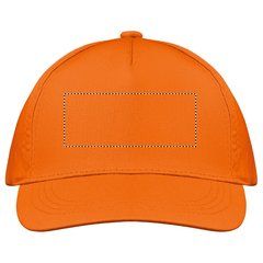 Gorra de béisbol sarga de algodón | Pantalla Frontal | 100 x 40