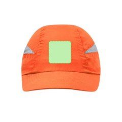 Gorra deportiva de 7 paneles con redecilla para el sudor | En la parte frontal