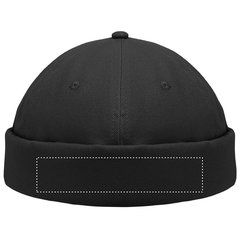Gorra Docker sin visera de algodón | Frontal | 120 x 25