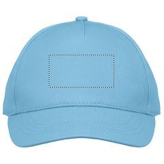 Gorra infantil de 5 paneles y ajuste de velcro | Frontal | 80 x 40