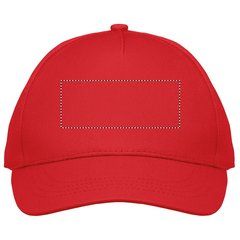 Gorra infantil de 5 paneles y ajuste de velcro | Pantalla Frontal | 100 x 40