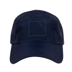 Gorra de microfibra con agujeros | Frontal | 60 x 40
