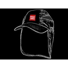 Gorra de microfibra con solapa trasera | Delante gorra centro | 50 x 50