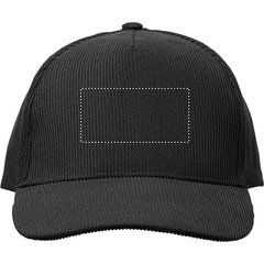 Gorra de pana de 5 paneles | Frontal | 80 x 40