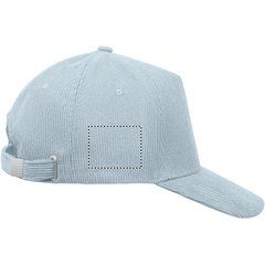 Gorra de pana de 5 paneles | Lado Derecho | 50 x 40