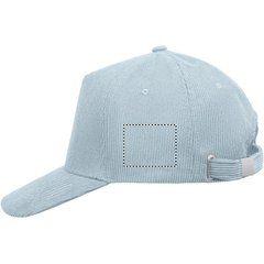 Gorra de pana de 5 paneles | Lado Izquierdo | 50 x 40