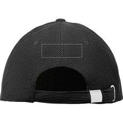Gorra de pana de 5 paneles | Trasero | 60 x 20