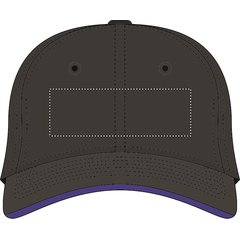 Gorra sándwich de béisbol en algodón grueso con cierre hebilla metal | FRONT EMBROIDERY | 120 x 40