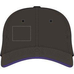 Gorra sándwich de béisbol en algodón grueso con cierre hebilla metal | SEGMENT LEFT | 50 x 40