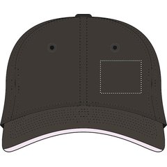 Gorra sándwich de béisbol en algodón grueso con cierre hebilla metal | SEGMENT RIGHT | 50 x 40