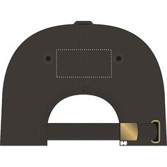 Gorra sándwich de béisbol en algodón grueso con cierre hebilla metal | Trasero | 60 x 30