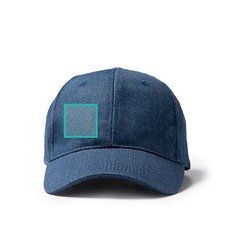 Gorra de tejido vaquero reciclado | ZONA1 | 50 x 50