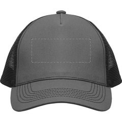 Gorra trucker de 5 paneles con malla trasera | Pantalla Frontal | 100 x 40