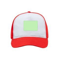 Gorra trucker 5 paneles con panel frontal blanco | Frente