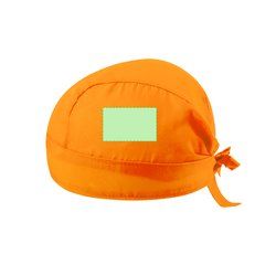Gorro bandana de cocina con cintas de ajuste | En el lateral izquierdo | 60 x 40