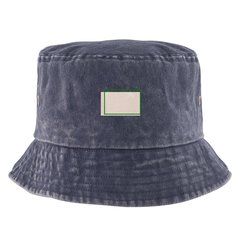 Gorro bob de algodón efecto lavado | Etiqueta | 30 x 20