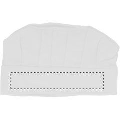 Gorro chef francés con cierre de velcro | Frontal | 200 x 35