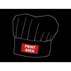 Gorro de Cocinero Ajustable | Zona inferior centro | 100 x 50