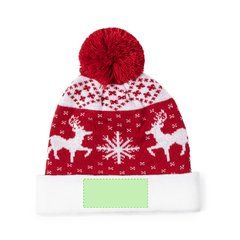 Gorro Navideño con Pom Pom a Juego | Centrado en la zona blanca | 90 x 40