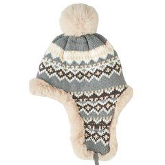Gorro de punto con orejeras y forro polar | EARFLAP | 50 x 50