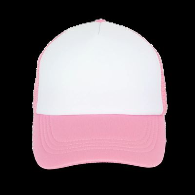 Gorra trucker con ajuste de plástico White / Aurora Pink