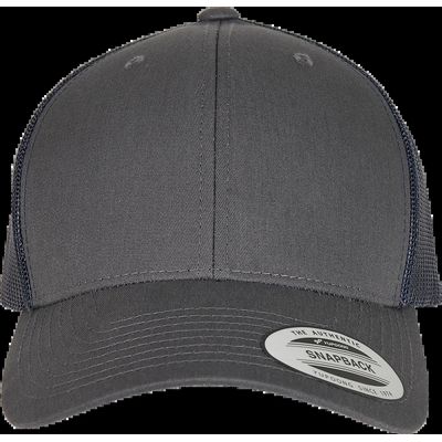 Gorra trucker retro bicolor Charcoal / Navy
