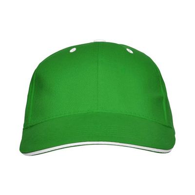 Gorra de algodón con cinta antisudoral Verde Helecho UNICA