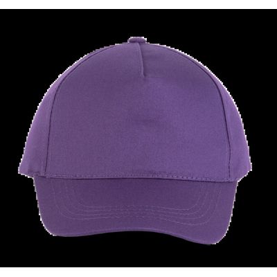 Gorra ajustable mediante tira autoadhesiva Purple