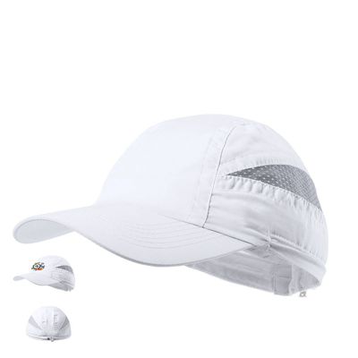 Gorra deportiva de 7 paneles con redecilla para el sudor