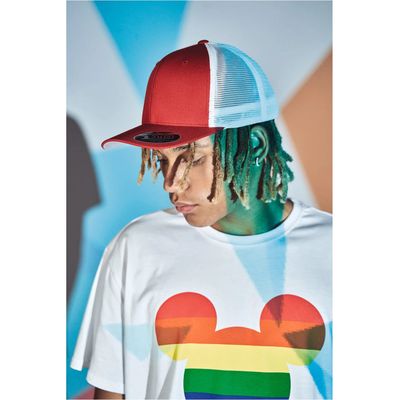 Gorra de rejilla bicolor ajustable