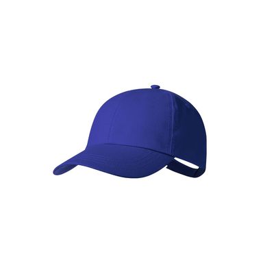 Gorra de algodón con visera Azul