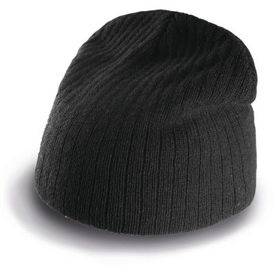 Gorro de punto acanalado 100% acrílico