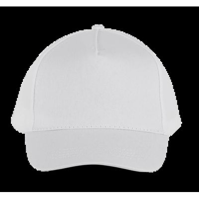 Gorra ajustable mediante tira autoadhesiva White