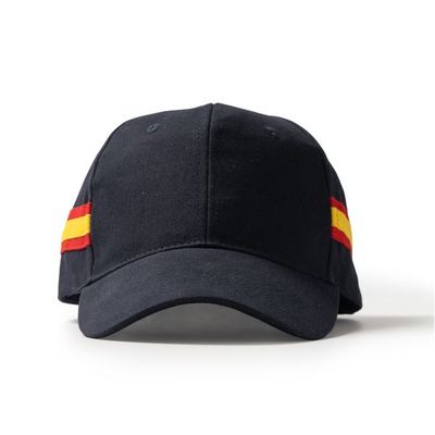 Gorra de algodón con diseño bandera Marino Talla Única Adulto