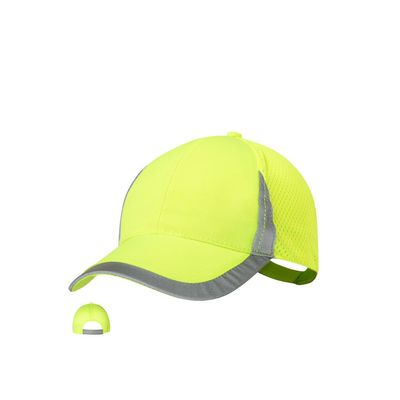 Gorra deportiva amarillo flúor
