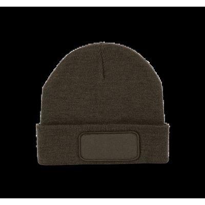 Gorro reciclado con parche Dark Khaki